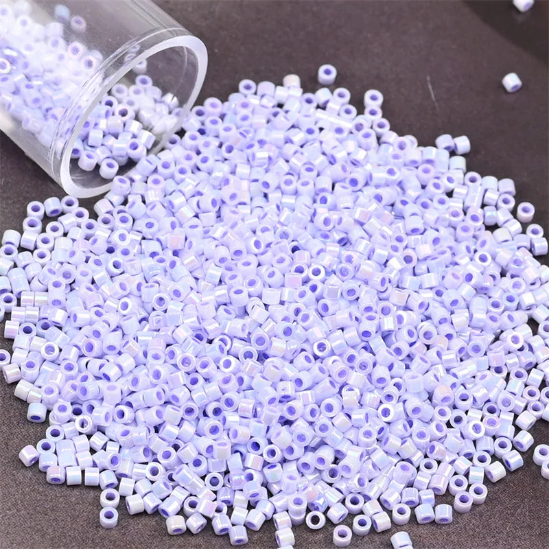11/0 Mini Glass Beads – 2000PCS Small Cylindrical Beads for DIY Jewelry Making, Necklaces & Bracelets, 10g/Pack