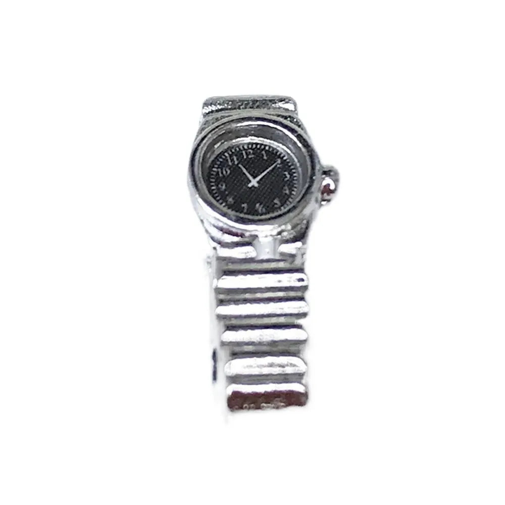 1:12 Dollhouse Miniature Wrist Watch – Pretend Play Home Decor Accessory Toy for Dolls