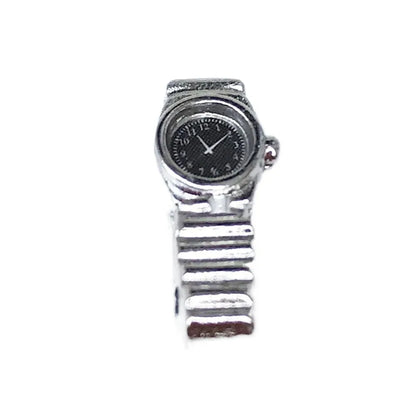 1:12 Dollhouse Miniature Wrist Watch – Pretend Play Home Decor Accessory Toy for Dolls