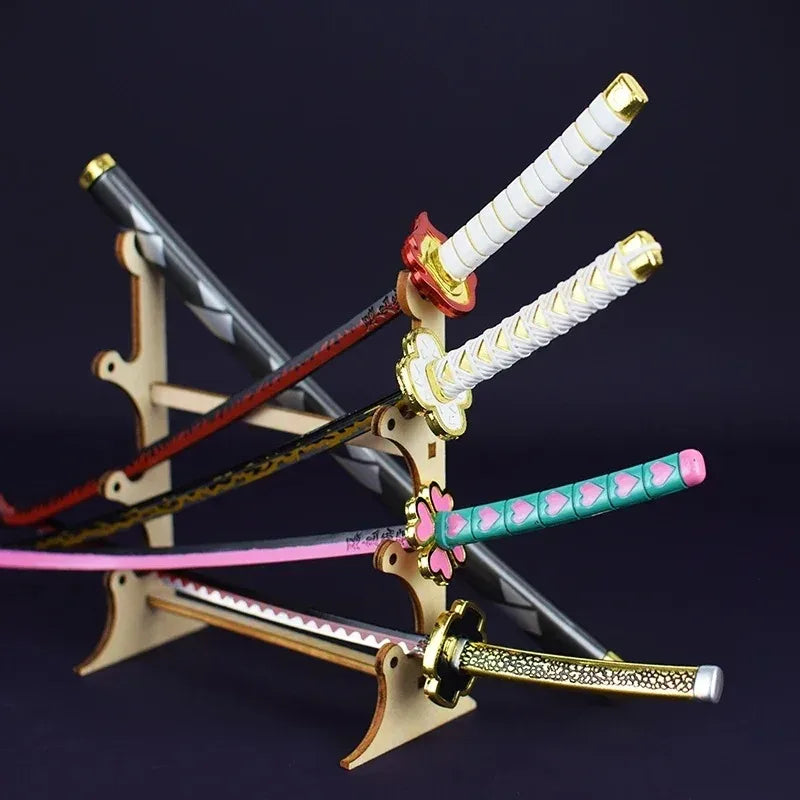 25cm Demon Slayer Metal Katana Sword Toy – Tanjirou Ghost Killer Anime Cosplay Prop & Home Decor Collection