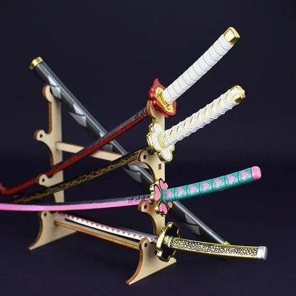 25cm Demon Slayer Metal Katana Sword Toy – Tanjirou Ghost Killer Anime Cosplay Prop & Home Decor Collection