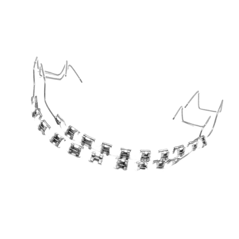 Fashion Temporary Tooth Braces – High-Quality Dental Fake Braces with Metal Wires and Brackets