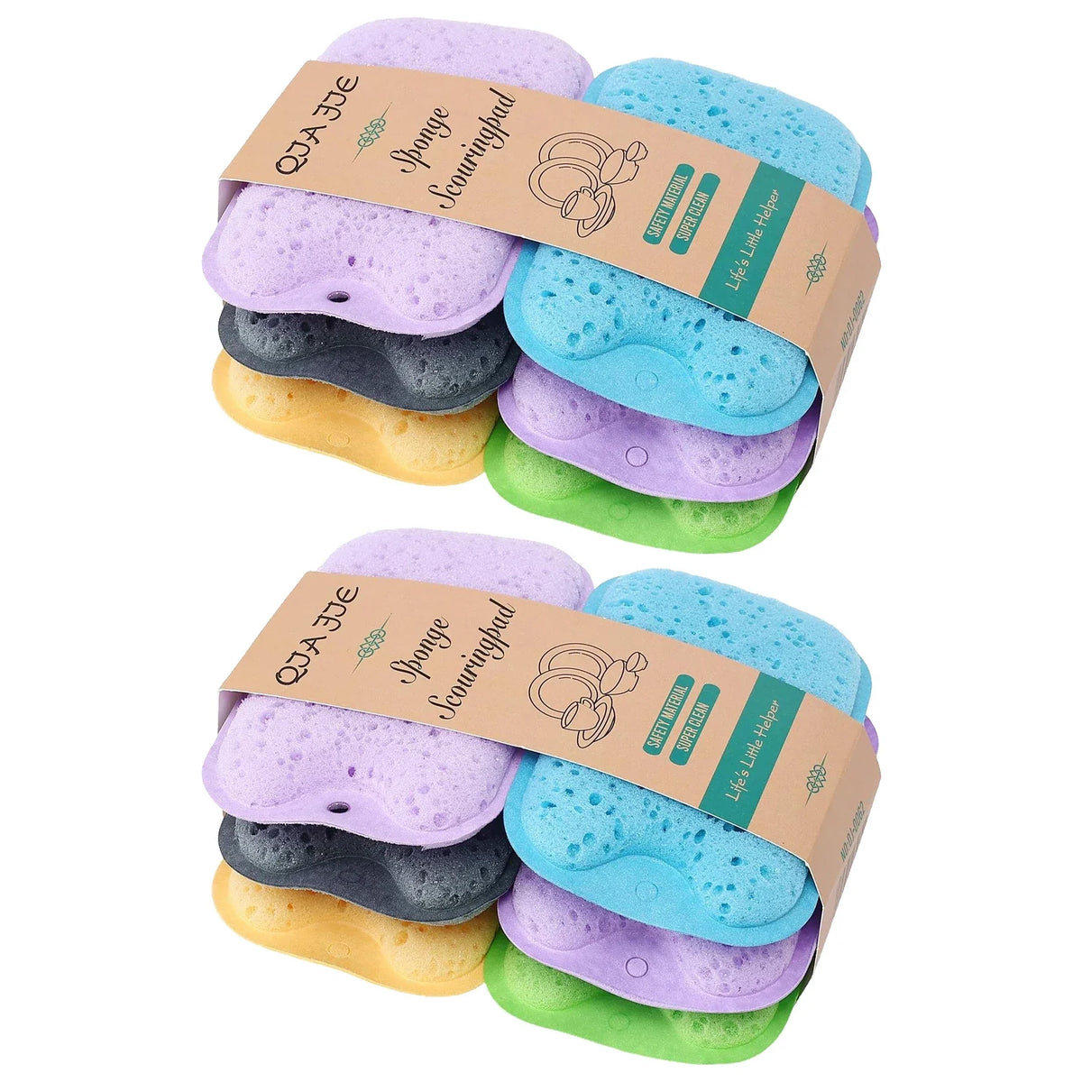 Kitchen Cleaning Sponge - Soft Absorbent Rust Scrubbing Pad for Dishwashing and Household Cleaning