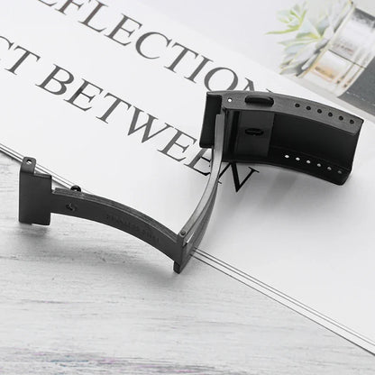 Watchdives Stainless Steel Watch Clasp – 16mm/18mm/20mm/22mm Folding Safety Milled Deployant Replacement Buckle