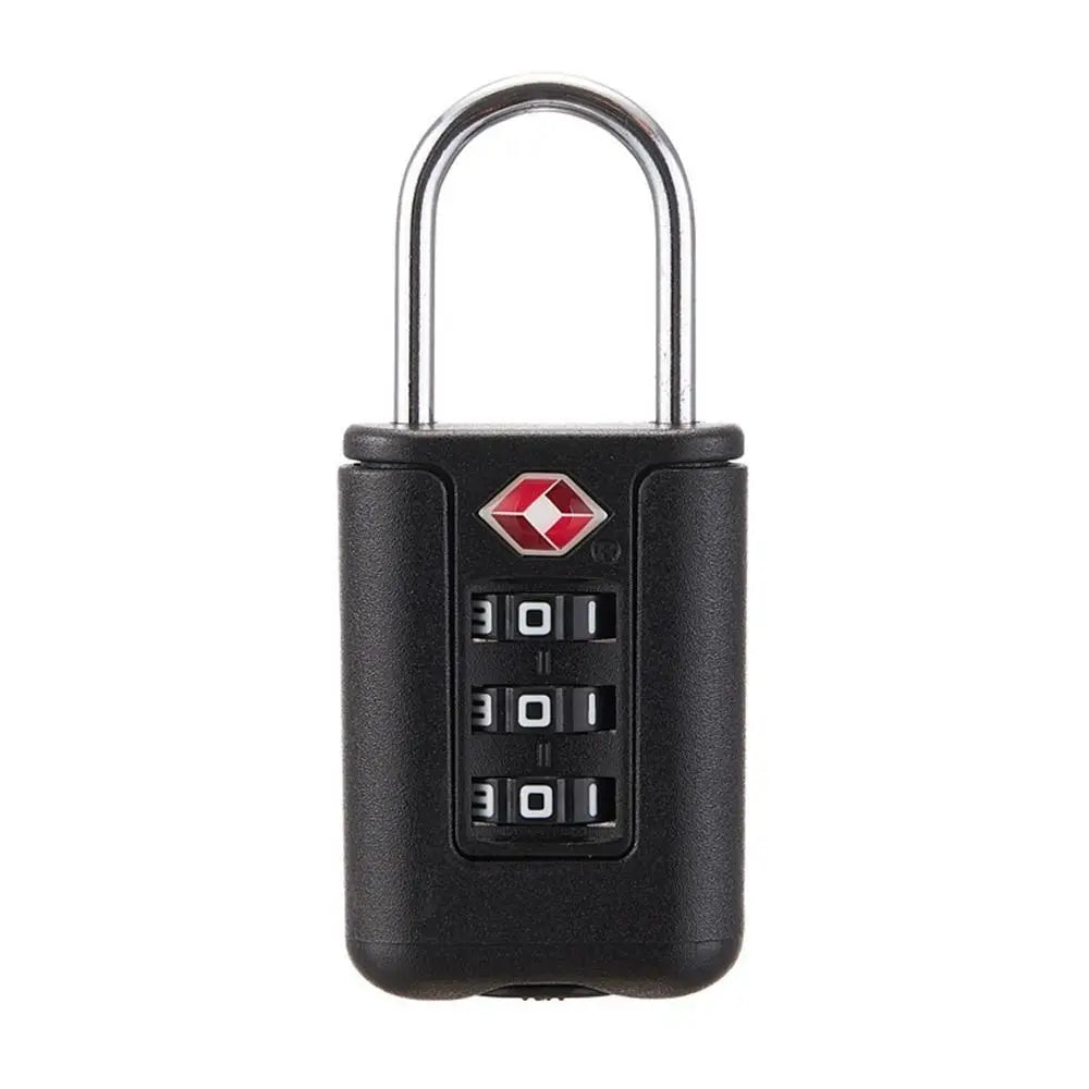3-Digit Resettable Combination Mini Padlock – Luggage, Backpack, Zipper & Cabinet Security Lock for Travel & Dorm Use
