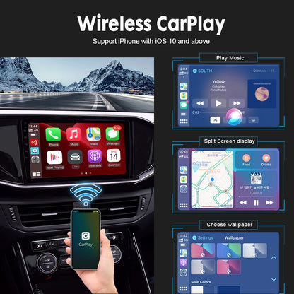 CarlinKit Wireless CarPlay & Android Auto USB Adapter – Wireless Dongle for Car Multimedia, MirrorLink, Waze & Spotify