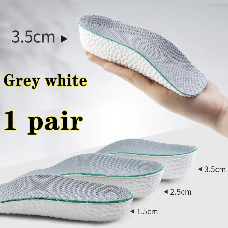 Height Increase Insoles for Men & Women – Arch Support Orthopedic Shoe Pads with Memory Foam & Heel Lift for Flat Feet