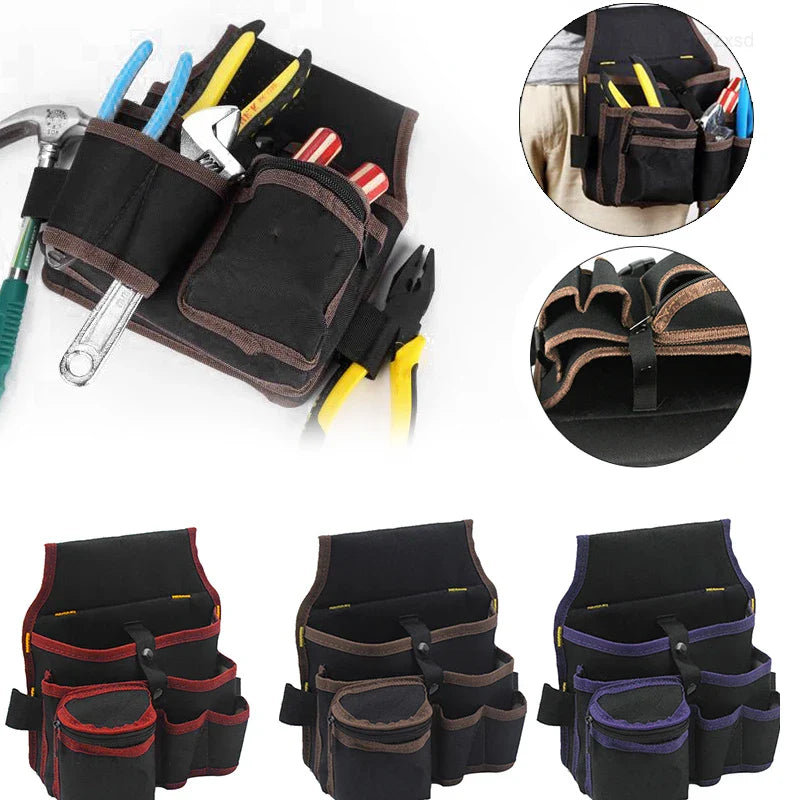 Multifunctional Tool Storage Bag: Electrician Toolkit Waist Pouch Organizer