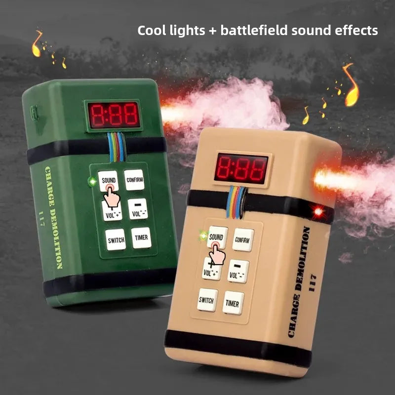 New Tactical Explosive Pack Toy – Airsoft Smoke Grenade with Light & Sound Effects for CS Cosplay, Best Gift for Boys