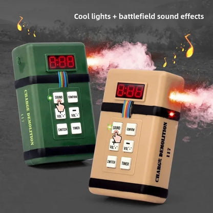 New Tactical Explosive Pack Toy – Airsoft Smoke Grenade with Light & Sound Effects for CS Cosplay, Best Gift for Boys
