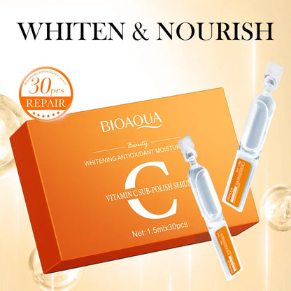 30pcs BIOAQUA Retinol Vitamin C Hyaluronic Acid Serum — Moisturizing, Firming, Hydrating Facial Essence for Skin Care