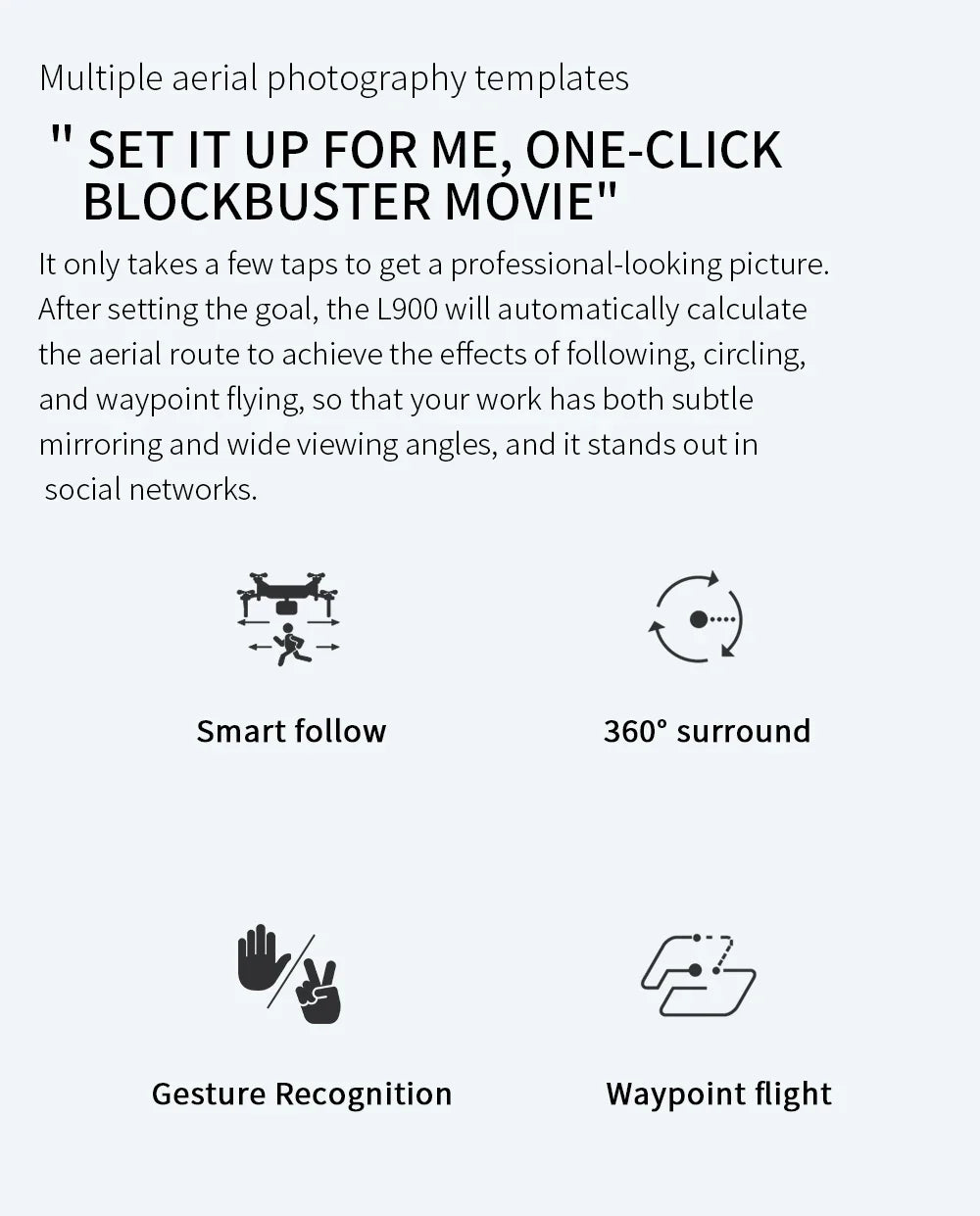 LYZRC L900 PRO GPS Drone – 4K HD Dual Camera, 5G WiFi, Brushless Motor, FPV Quadcopter, Foldable Aerial Photography Drone