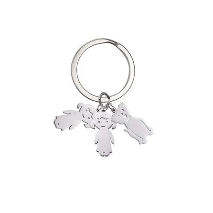 Personalized Kids & Family Keychain – Custom Name Key Chain for Mother’s Day, Couples, Boys, Girls, Pets, Mom, Dad, Baby Gift