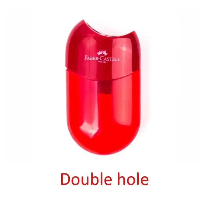 Double & Single Hole Pencil Sharpener – Creative Transparent Stationery Tool for Kids & Students, Portable School Supply Pen Cutter Sharpener