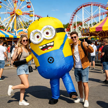 Inflatable Robot Costume - Adult Cartoon Mascot Cosplay Outfit for Halloween, Parties & Events