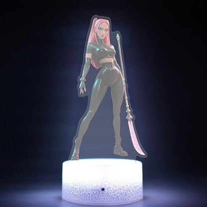 K-Pop Demon Hunters LED Night Light – Zoe, Mira, Rumi, Saja 16-Color Remote Control