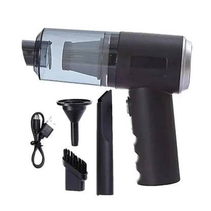 3-in-1 Portable Car & Home Vacuum Cleaner – Suction, Blowing, and USB Rechargeable