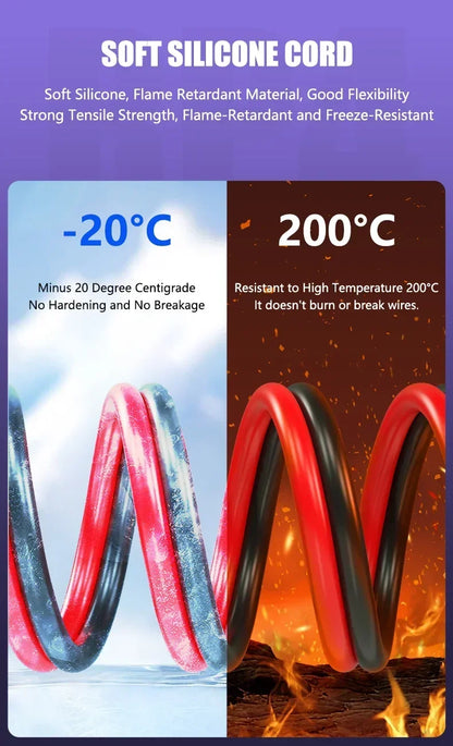 MECHANIC RP4 Ultra-Thin Multimeter Test Leads – Replaceable Pen Tip Cables for Digital & Analog Multimeters