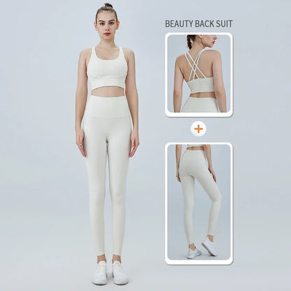 Women's High Waist Seamless Leggings - Naked Feel Push Up Yoga Pants For Fitness, Running & Gym Training