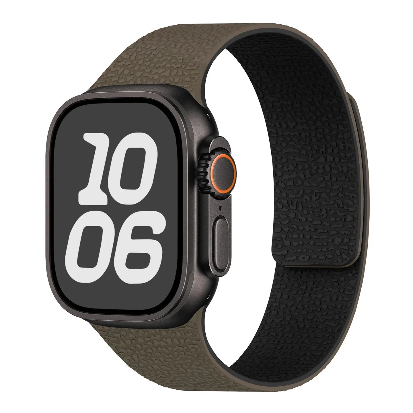 Silicone Magnetic Strap for Apple Watch - Adjustable Band for 49mm/46mm/45mm/44mm/42mm/41mm/40mm Series Ultra, SE & More