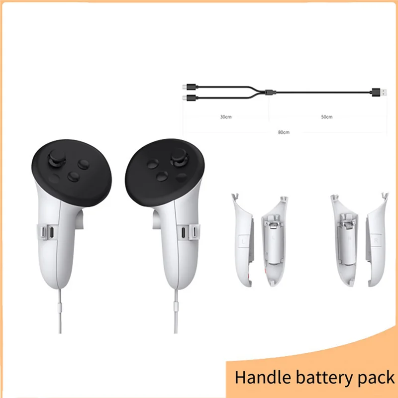 B04C Charging Base for Meta Quest 3/3S VR Headset – Handle Contact Seat with LED Light Bar