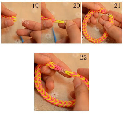Loom Rubber Knitting Machine Kit – DIY Woven Bracelet Making Set for Kids, Hair Accessories & Gifts