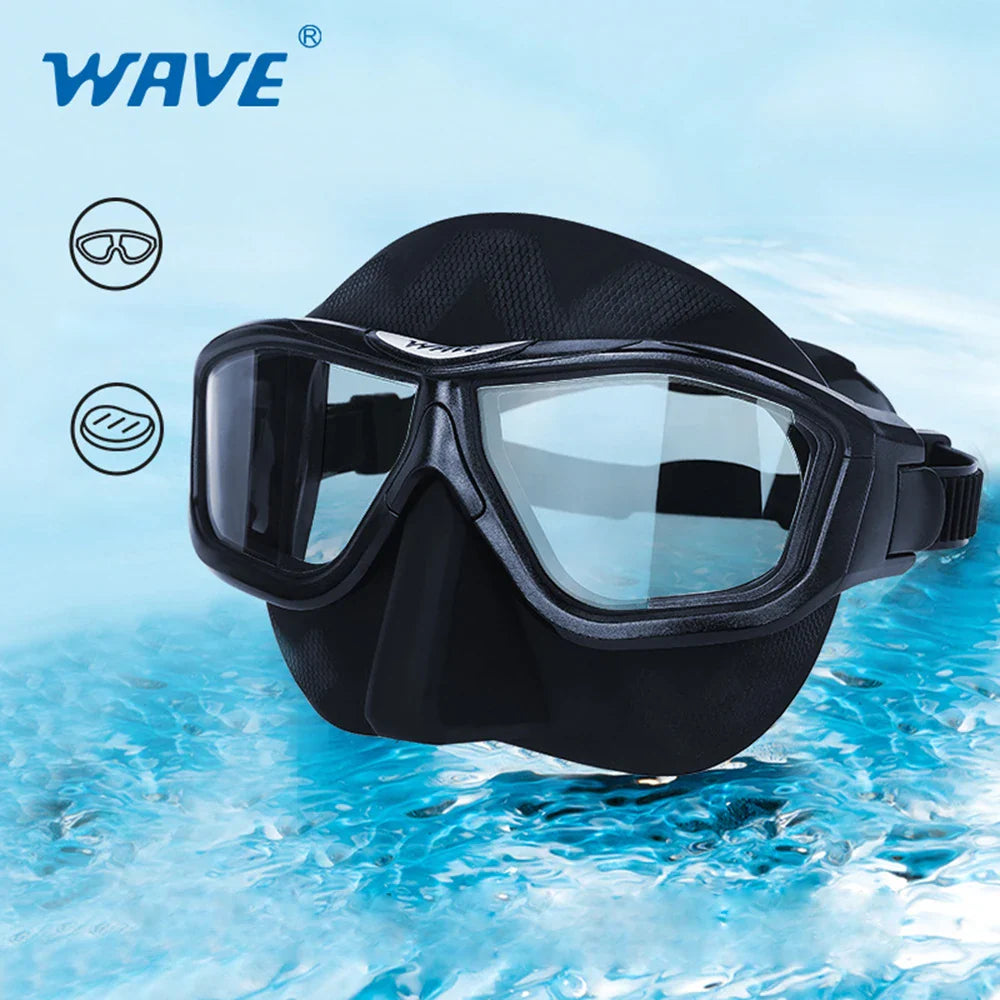 Professional Anti-Fog HD Diving Mask – Large Frame Fashionable Snorkeling Equipment, Full Face Scuba Diving Goggles