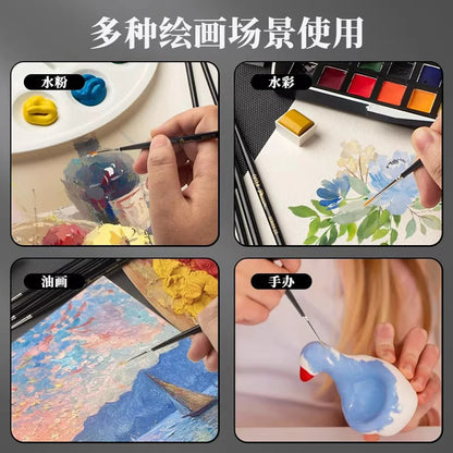 1/2/3/5PCS Rigger Artist Paint Brushes – Extra Long Fine Point Liner Brushes for Scale Models, Nail Art, Acrylic, Oil & Watercolor