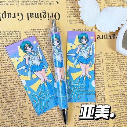 4PCS Sailor Moon Usagi 0.5mm Ballpoint Pens – Anime Writing Pens for Kids & Office Gifts
