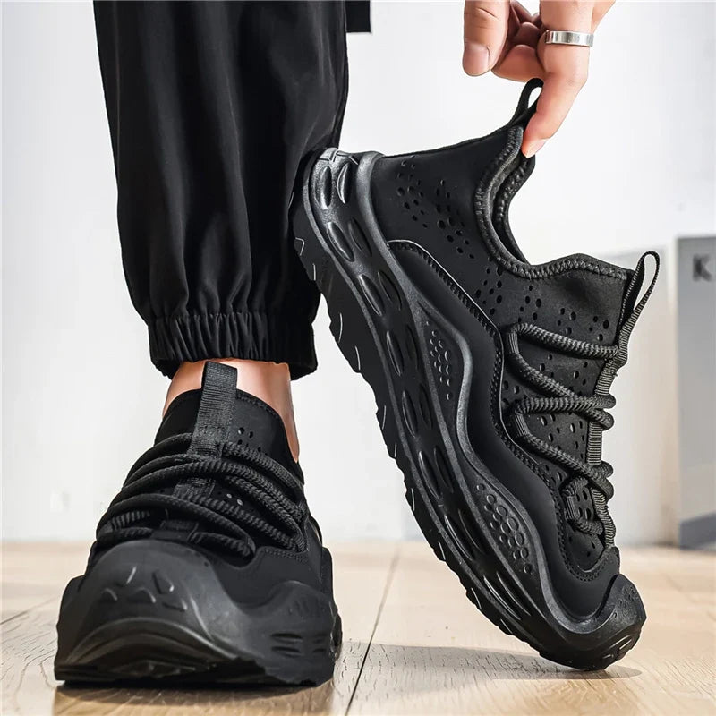 Men’s Casual Sport Sneakers - Breathable Thick Sole Shoes with Anti-Skid & Wear-Resistant Design