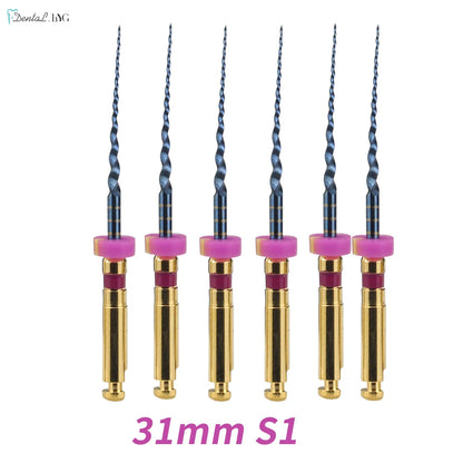 Dental SX-F3 Blue Nitinol Rotary Files – Endodontic Root Canal Engine Tool for Dentistry