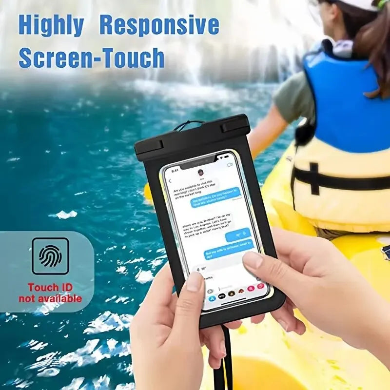 Universal Waterproof Phone Case: IPX8 Water-Proof Bag - Underwater Protector Pouch for iPhone 14 13 12 11 Pro Max Plus XS XR