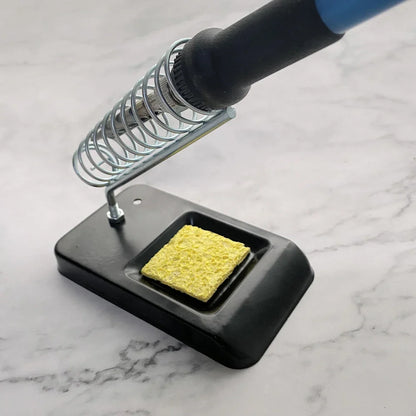 Portable Soldering Iron Stand Holder: Soldering Tin Stand with Welding Cleaning Sponge - Electric Soldering Iron Accessories