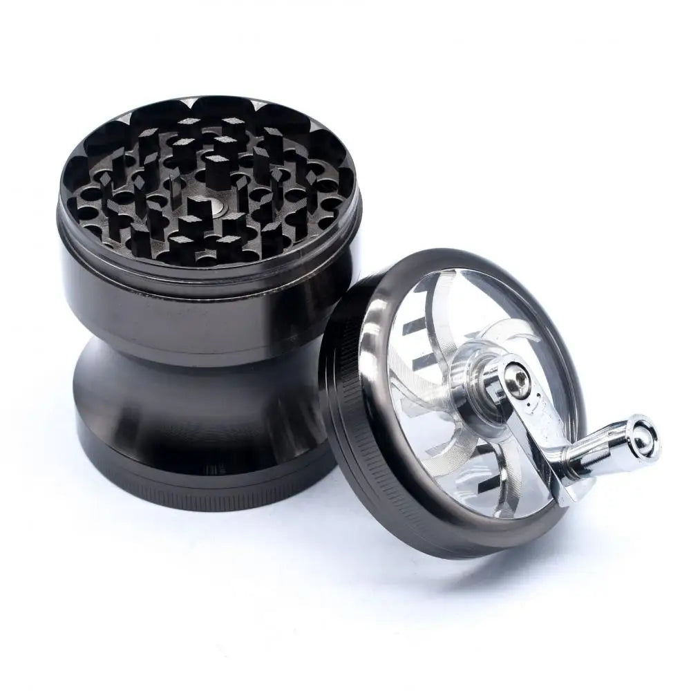 63mm 4-Layer Metal Herbal & Tobacco Grinder — Manual Spice Mill for Smoking Accessories