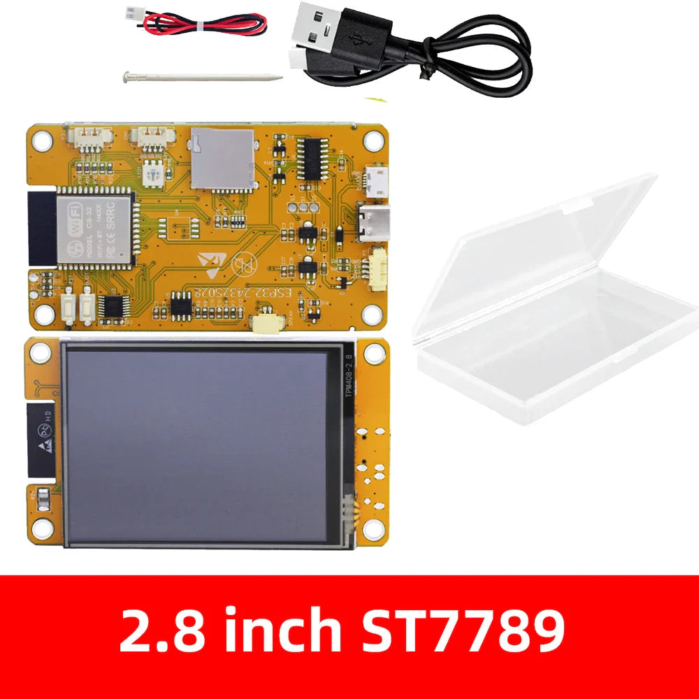 2.4/2.8/3.5" TFT Touch Screen with ESP32-WR-00M Development Board – ST7789/ST7796U WiFi & Bluetooth for Arduino