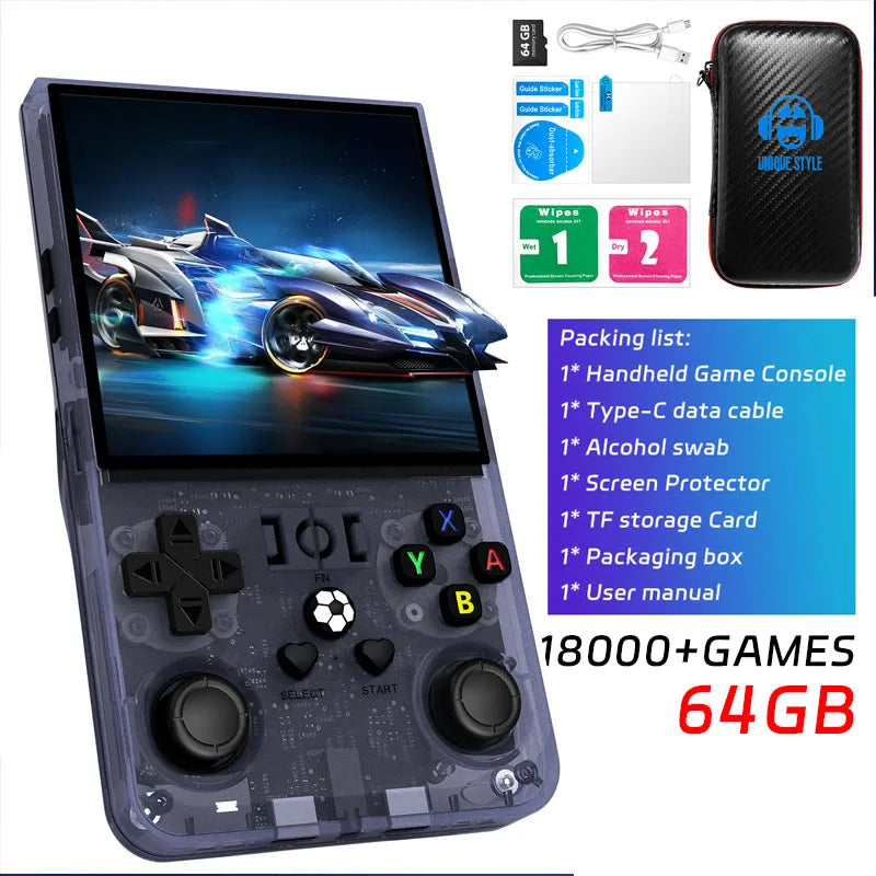 AISLPC R36MAX Retro Handheld Game Console – 4.0" IPS Linux System Portable Player with 128GB Games