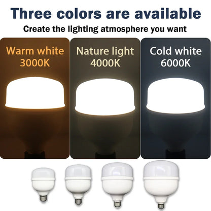 1-5PCS 50W Super Bright LED Bulb – 5000LM E27 Lamp for Home & Living Room, AC 110V/220V