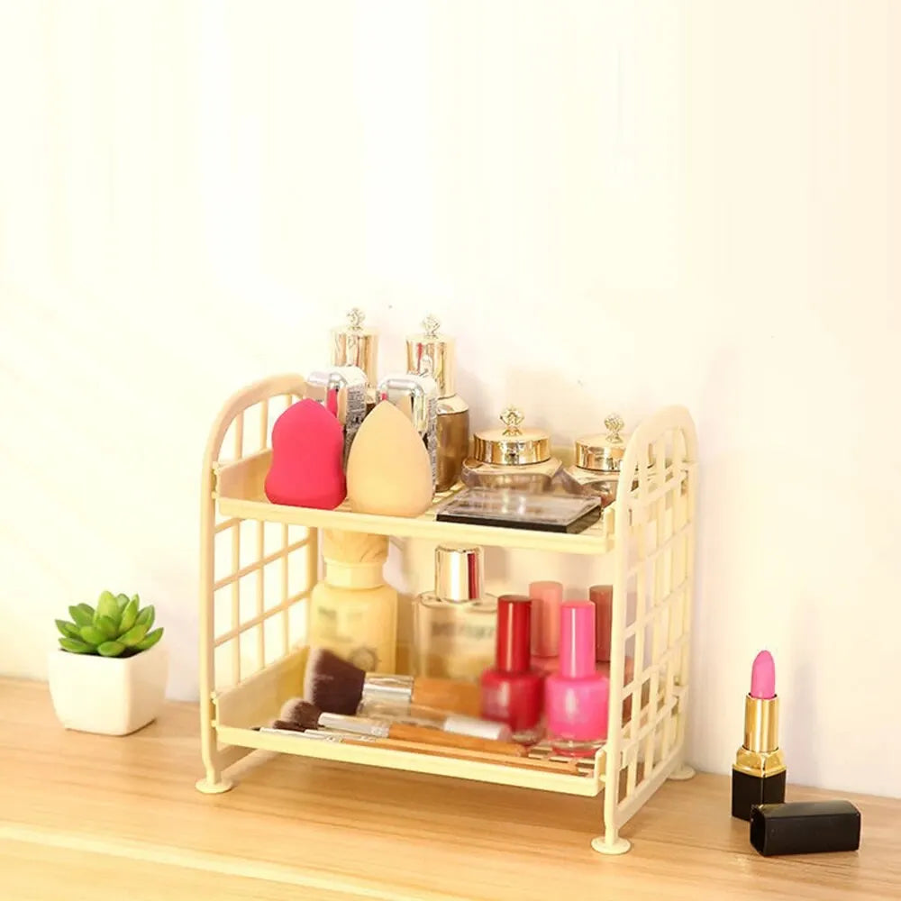 High-Quality Horizontal Desktop Storage Shelf – Simple Multi-Tier Dormitory & Office Organizer – Space-Saving Storage Solution