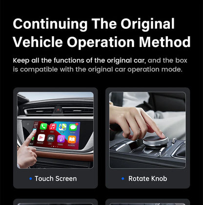 2025 Upgrade Wireless CarPlay & Android Auto AI Box – Dual-Band WiFi Bluetooth Auto Connect for iPhone & Android