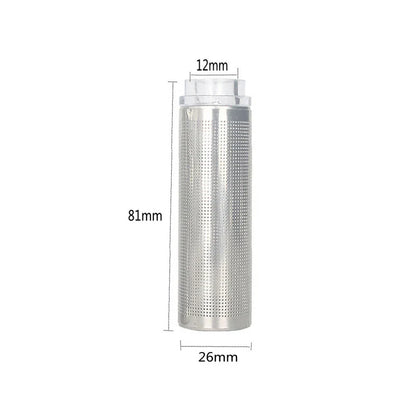 12/16mm Aquarium Inflow Inlet Filter – Stainless Steel Mesh Net Guard, Fish Tank Intake Strainer & Prefilter Cover