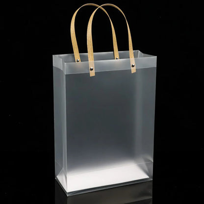 10PCS Frosted Tote Bag: PVC Waterproof Transparent Eco-friendly Candy Bag - Perfect Companion Gift for Any Occasion