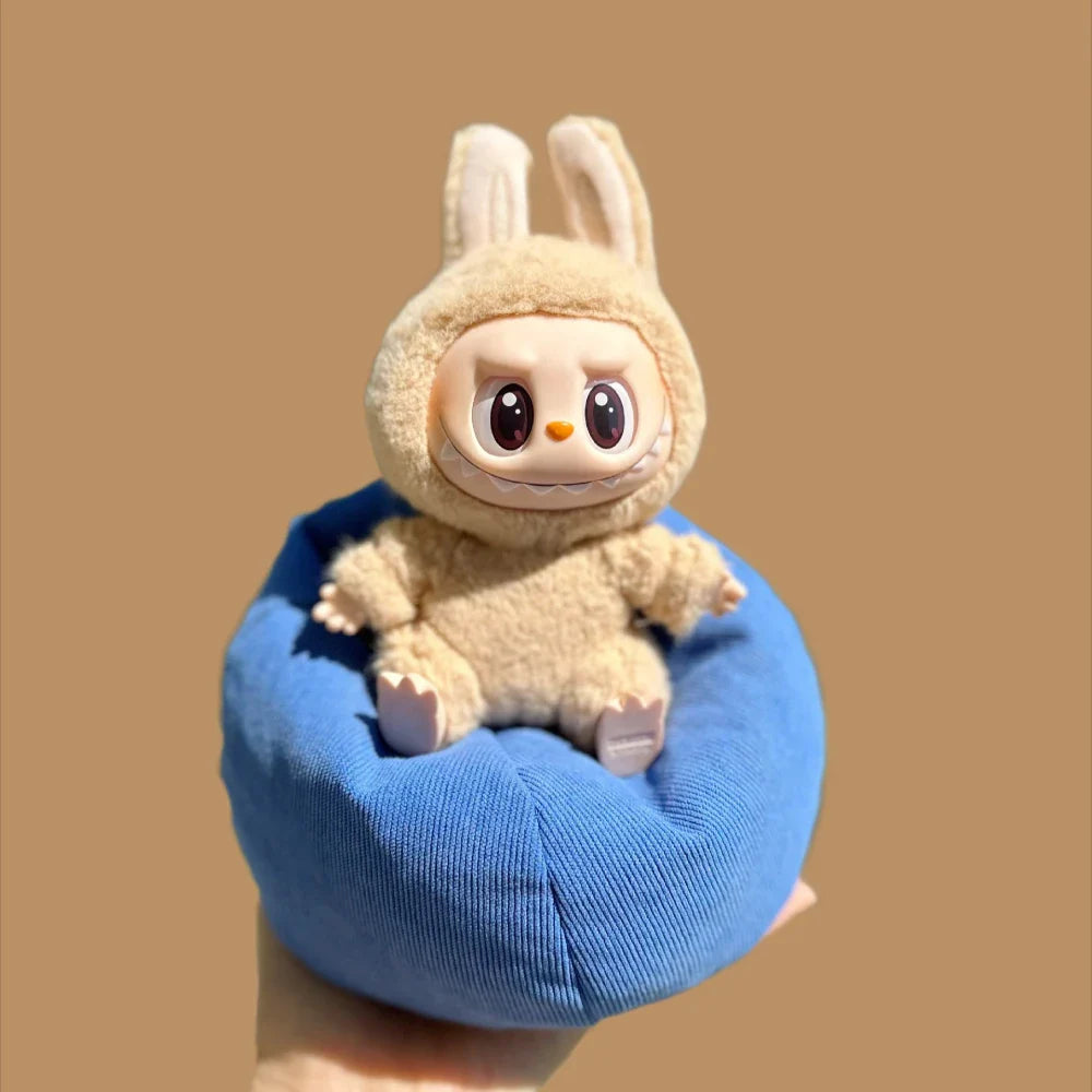 Labubu V2 & V3 Doll Accessories – 17CM Kawaii Mini Sofa Bed Clothes for Birthday Gifts
