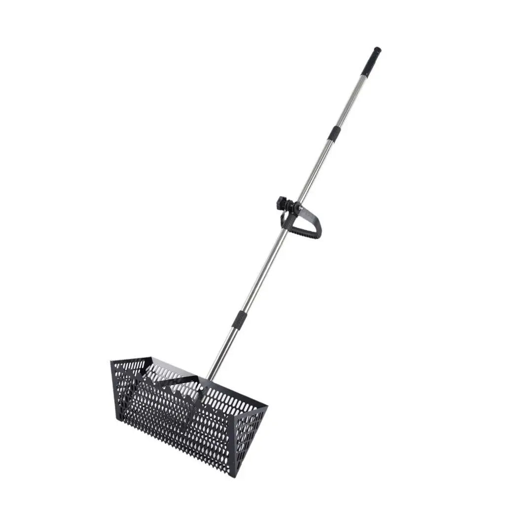 Handheld Sand Sifter Rake with Mesh Shovel – Ergonomic Sharp Tooth Beach & Gardening Tool for Soil Loosening, Camping & Seafood Catching