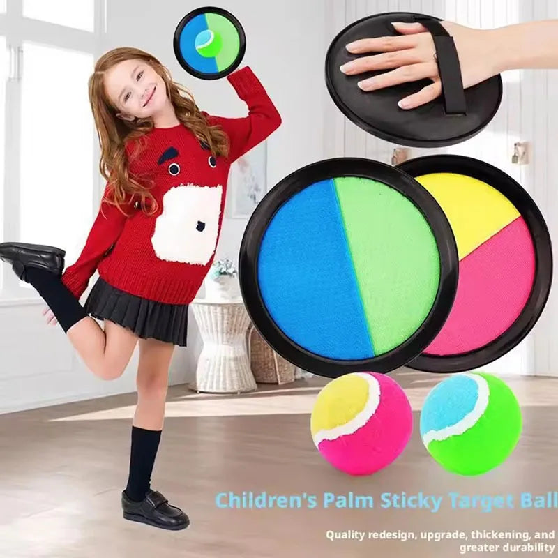 Kids Sucker Sticky Ball Toy Set – Outdoor Catch & Throw Game for Parent-Child Interactive Play