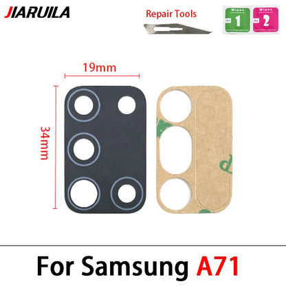 Rear Camera Glass Lens Replacement with Adhesive for Samsung M Series & A Series (M51, A10s, A20s, A12, A50s, A51, A71, M21, M31s)