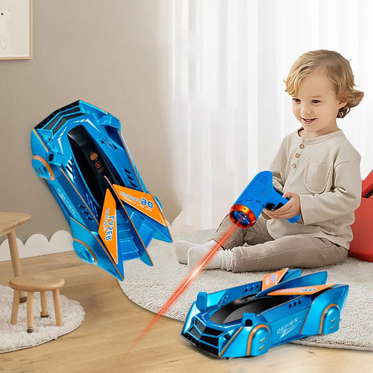 Wall Climbing RC Race Car – Light-Guided Anti-Gravity Drift Stunt Car with Infrared Sensor, Electric Toy Gift for Kids & Boys
