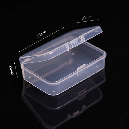 Mini Rectangular Plastic Storage Box – Translucent, Dustproof Jewelry & Small Item Container