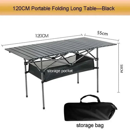 Outdoor Picnic Table with Carrying Bag – Lightweight Portable Folding Desk for Camping & Self-Driving Trips