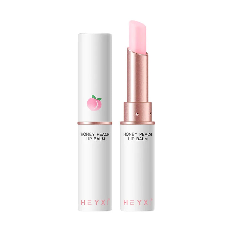 Honey Peach Color-Changing Lip Balm & Lipstick – Hydrating Lip Plumper, Moisturizing & Nourishing Beauty Care Cosmetics for Soft Smooth Lips