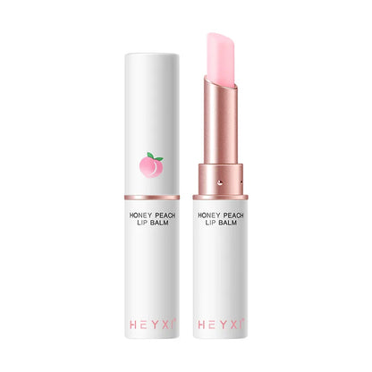 Honey Peach Color-Changing Lip Balm & Lipstick – Hydrating Lip Plumper, Moisturizing & Nourishing Beauty Care Cosmetics for Soft Smooth Lips